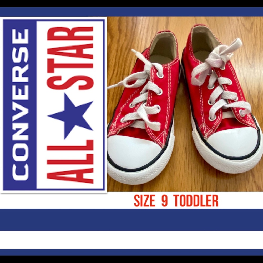 Converse All Star Red Boy / Girl Size 9